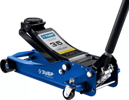 Домкрат гидравлический подкатной X90, 3,5т, 100-533мм, ЗУБР Профессионал 43054-3.5 43054-3.5 купить в Нижневартовске