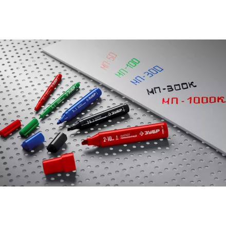 ЗУБР МП-1000К чёрный, 2-10 мм, клиновидный перманентный маркер (06333-2) купить в Нижневартовске