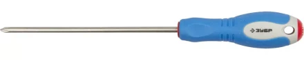 Отвертка ЗУБР, Cr-V сталь, трехкомпонентная рукоятка, цветовая индикация типа шлица, PH №1, 150мм 25252-1-150_z01 купить в Нижневартовске