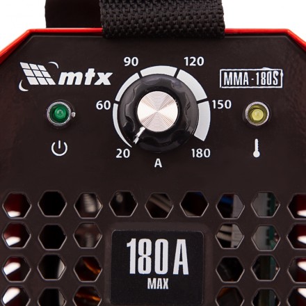 Инверторный аппарат дуговой сварки MTX 94390 MMA-180S, 180 А, ПВ60%, диаметр электрода 1,6-4 мм купить в Нижневартовске