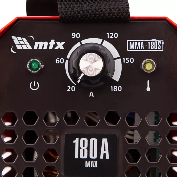 Инверторный аппарат дуговой сварки MTX 94390 MMA-180S, 180 А, ПВ60%, диаметр электрода 1,6-4 мм купить в Нижневартовске
