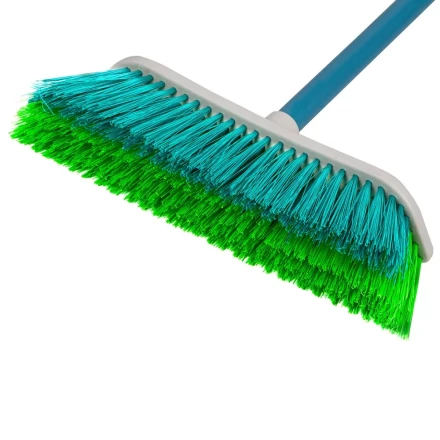 Щетка пластмассовая для подметания пола с комбинированной щетиной, 27 см, с черенком, 120 cм, Home Palisad 935645 купить в Нижневартовске