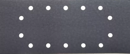 Лист шлиф. универсал. URAGAN с покрытием стеарата цинка, 14 отверстий по кругу, для ПШМ, P320, 115х280мм, 50шт 907-23104-320-50 купить в Нижневартовске