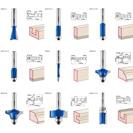 ЗУБР 26 шт, набор профильных фрез по дереву, Профессионал (28796-H26) купить в Нижневартовске