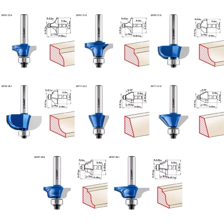 ЗУБР 26 шт, набор профильных фрез по дереву, Профессионал (28796-H26) купить в Нижневартовске
