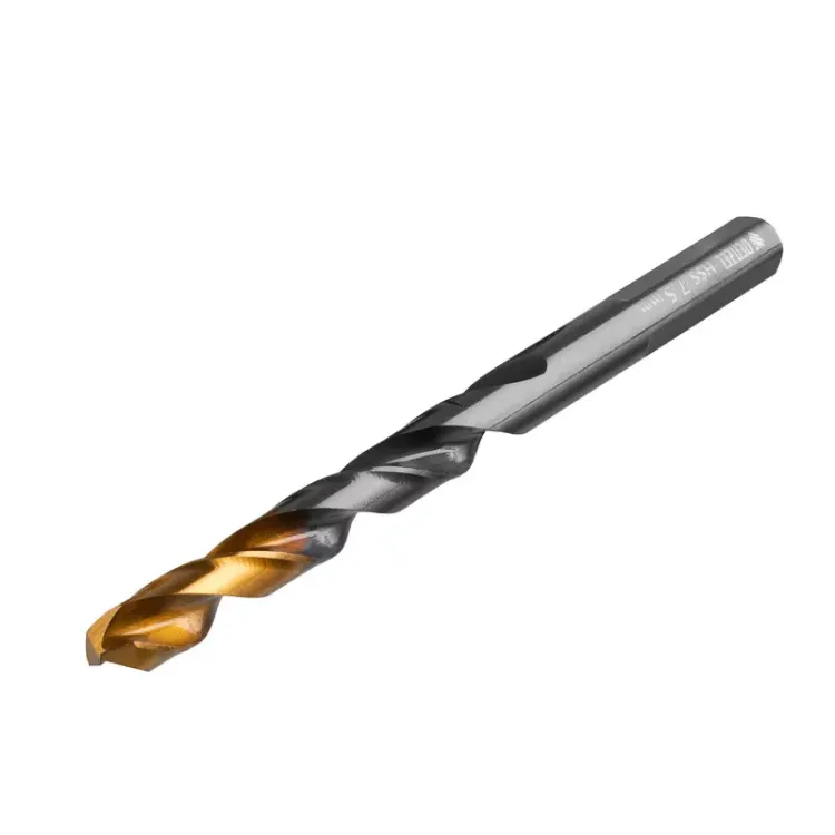 Сверло по металлу, 7,5 мм, HSS-Tin, Golden Tip, 8 шт. Denzel 717218 купить в Нижневартовске