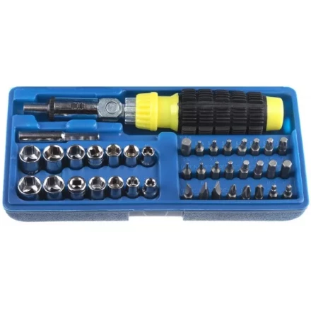 Набор STAYER Отвертка реверсивная с торцовыми головками и битами, 41 предмет 2555-H41 купить в Нижневартовске