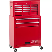 Тележка инструментальная STAYER "MASTER" комбо, 2 ящика + ящик настольный, 7 полок, 616х330х742мм 38909-K