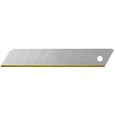 Лезвие "SOLINGEN" сменное, KRAFTOOL 09606-TIN-18-S5, сегментиров, нитрид титана, многоуровневая закалка, 15 сегментов, 18мм, 5шт 09606-TIN-18-S5_z01