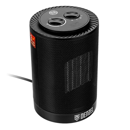 Тепловентилятор керамический Denzel DTFC-1200S, вращение, 3 реж., вент., нагрев 600/1200 Вт 96411 купить в Нижневартовске