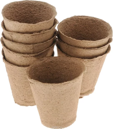 Торфяной горшочек 110*100 мм круглый 20шт/упак Россия 64361 купить в Нижневартовске