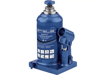 Домкрат гидравлический бутылочный телескопический 2 т h подъема 170–380 мм  STELS 51115 купить в Нижневартовске