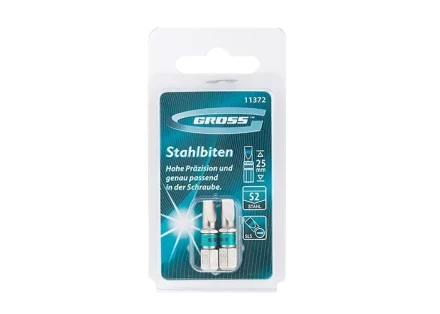 Набор бит SL5,0х25, сталь S2, 2шт GROSS 11372 купить в Нижневартовске