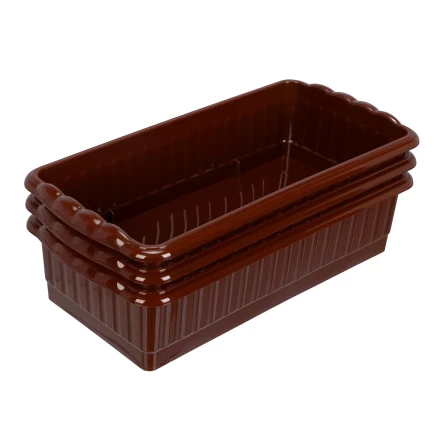 Поддон для рассады Palisad 322х166х82 мм, пластиковый, 3 шт, под 8 горшочков 250 мл., 643442 купить в Нижневартовске