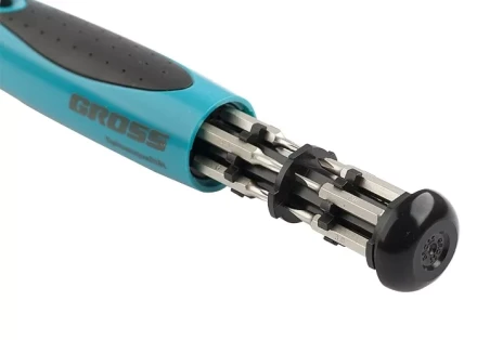 Отвертка реверсивная. Механизм SmartPush mini  11 шт, CrMo Gross 11609 купить в Нижневартовске