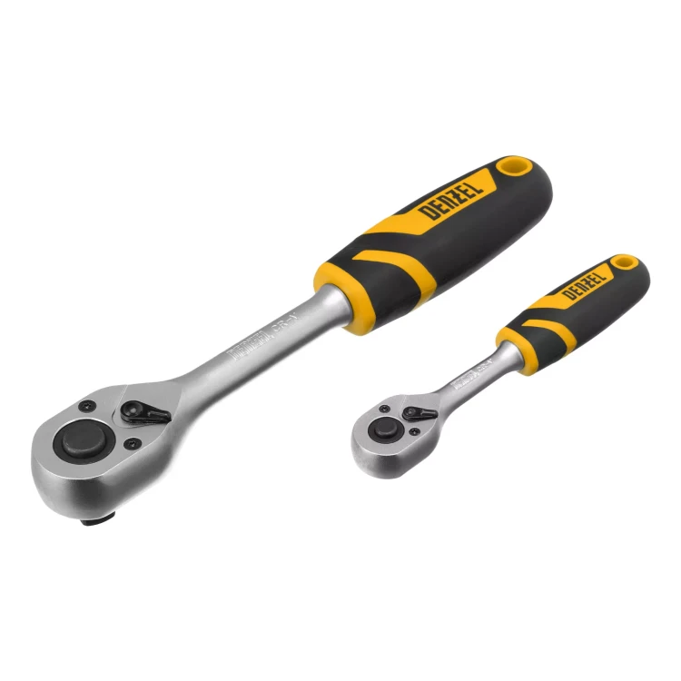 Набор инструментов Denzel 15802, 1/2", 1/4", CrV, S2, пластиковый кейс, 84 предмета купить в Нижневартовске