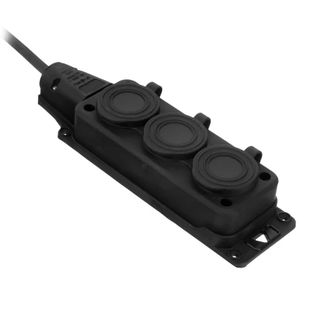 Удлинитель-шнур силовой Denzel Top Series , КГТТ, 20м, 3 розетки, 3 x 2,5 мм, 3 м 37423 купить в Нижневартовске