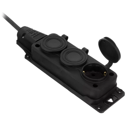 Удлинитель-шнур силовой Denzel Top Series , КГТТ, 20м, 3 розетки, 3 x 2,5 мм, 3 м 37423 купить в Нижневартовске