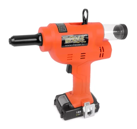 Аккумуляторный вытяжной заклепочник MESSER M4000  с возможностью работы от сети 220В купить в Нижневартовске