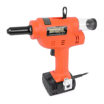 Аккумуляторный вытяжной заклепочник MESSER M4000  с возможностью работы от сети 220В купить в Нижневартовске