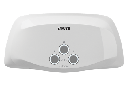 Водонагреватель проточный ZANUSSI 3-logic 6.5 TS душ и кран купить в Нижневартовске