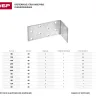 Крепежный угол ЗУБР "МАСТЕР" анкерный, 80х80х40мм, 1шт 310226-080-080 купить в Нижневартовске