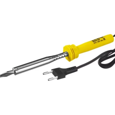 Паяльник STAYER "STANDARD" с пластмассовой рукояткой и долговечным жалом, 100 Вт, клин 55330-100 купить в Нижневартовске