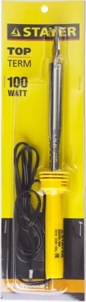 Паяльник STAYER "STANDARD" с пластмассовой рукояткой и долговечным жалом, 100 Вт, клин 55330-100 купить в Нижневартовске