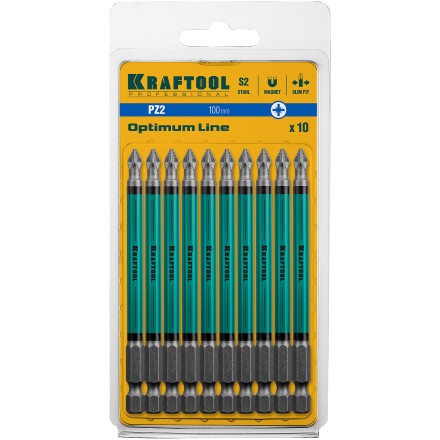Биты KRAFTOOL OPTIMUM PZ 26124-2-100-10 купить в Нижневартовске