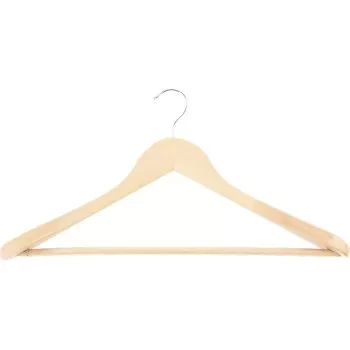 Вешалка деревянная для верхней одежды с антискользящей перекладиной ТМ Elfe 92915 купить в Нижневартовске