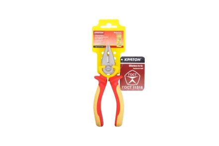 Пассатижи диэлектрические до 1000 В Кратон Dielectric Cr-V 150 мм 2 12 11 001 купить в Нижневартовске