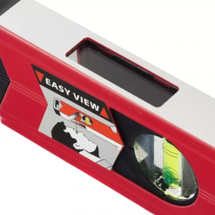 Уровень алюминиевый магнитный 2000 мм фрезерованный 3 глазка 1 зеркальный усиленный  MATRIX 34720 купить в Нижневартовске