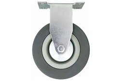 Аппаратное неповоротное колесо HITCH 120*26 резина серая FCg54 (SZ084848)
