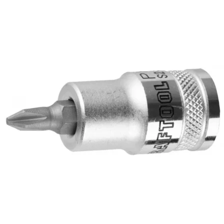 Торцовая бита-головка KRAFTOOL "INDUSTRIE QUALITAT", материал S2, PHILLIPS, сатинированная, 1/2", PH2 27901-2_z01 купить в Нижневартовске