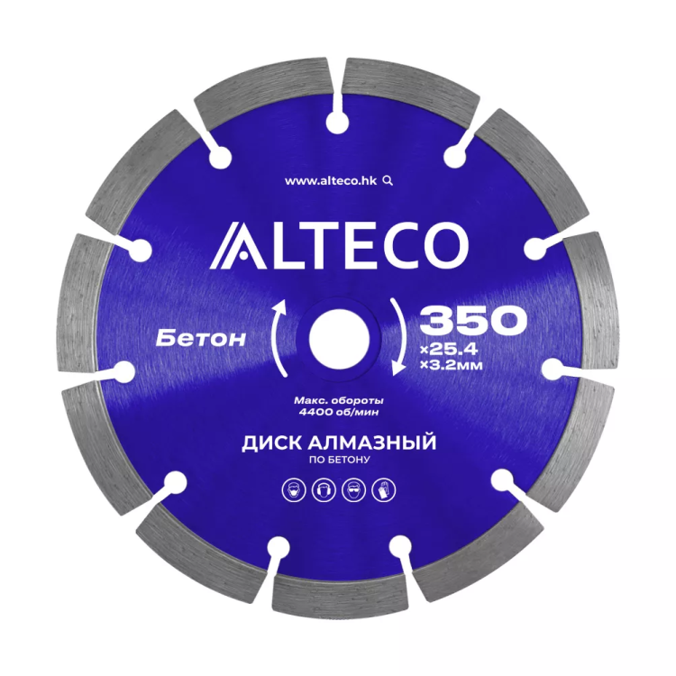 Диск алмазный по бетону ALTECO 350x25.4x3.2 мм 66521 купить в Нижневартовске