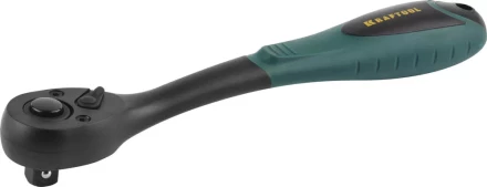 Трещотка для торцовых головок KRAFTOOL "EXPERT", Сr-V сталь, 72 зубца, пластиковое покрытие, 1/2" 27796-1/2_z02 купить в Нижневартовске