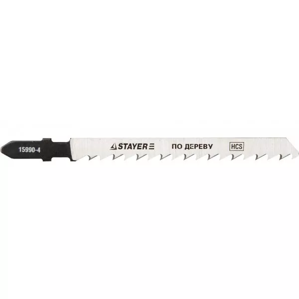 Полотна STAYER "PROFI", T101D, для эл/лобзика, HCS, по дереву, ДСП, ДВП, EU-хвост., шаг 4мм, 75мм, 2шт 15990-4_z01 купить в Нижневартовске