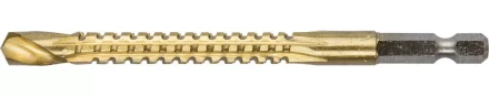 ЗУБР. Сверло фрезеровальное по дереву и тонкому листовому металлу, шестигранный хвостовик 1/4", 8х110мм 29966-08 купить в Нижневартовске