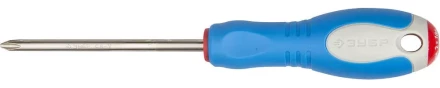 Отвертка ЗУБР, Cr-V сталь, трехкомпонентная рукоятка, цветовая индикация типа шлица, PH №2, 100мм 25252-2-100_z01 купить в Нижневартовске