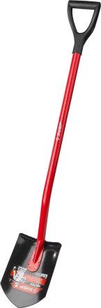 ЗУБР МАСТЕР, 280 х 190 х 1200 мм, полотно 1.5 мм, закалено, стальной изогнутый черенок с рукояткой, штыковая лопата (39523) купить в Нижневартовске