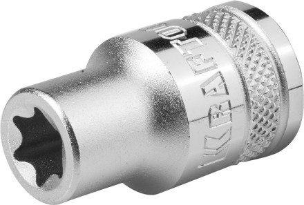 Торцовая головка KRAFTOOL &quot;INDUSTRIE QUALITAT&quot;, Cr-V, внешний TORX, хромосатинированная, 1/2&quot;, Е 14 27810-14_z01 купить в Нижневартовске