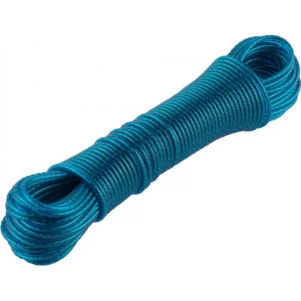 Шнур ЗУБР "МАСТЕР" бельевой, стальная сердцевина, в пластиковой оплетке, 20м 50140-20 купить в Нижневартовске