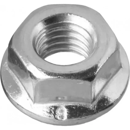 Гайка ЗУБР "МАСТЕР" DIN 6923 с фланцем, класс прочности 8, оцинкованная,  M6, 5кг 303630-06 купить в Нижневартовске