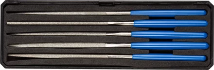 Набор ЗУБР "ЭКСПЕРТ" Надфили с алмазным напылением в пластиковом боксе, P 140, 140х75мм, 5 предметов 33388-140-H5 купить в Нижневартовске