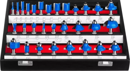 ЗУБР 30 шт, набор профильных фрез по дереву, Профессионал (28796-H30) купить в Нижневартовске
