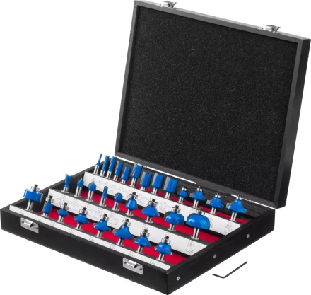 ЗУБР 30 шт, набор профильных фрез по дереву, Профессионал (28796-H30) купить в Нижневартовске