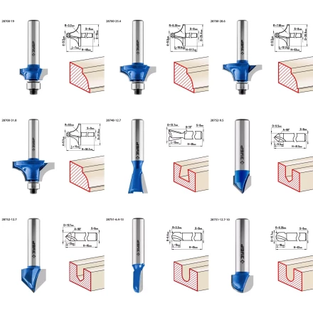 ЗУБР 30 шт, набор профильных фрез по дереву, Профессионал (28796-H30) купить в Нижневартовске