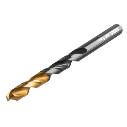 Сверло по металлу, 8 мм, HSS-Tin, Golden Tip, 8 шт. Denzel 717219 купить в Нижневартовске