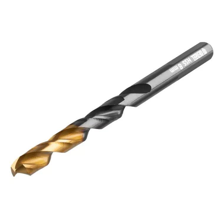 Сверло по металлу, 8 мм, HSS-Tin, Golden Tip, 8 шт. Denzel 717219 купить в Нижневартовске