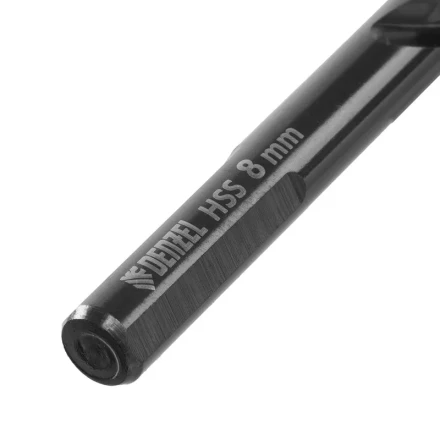 Сверло по металлу, 8 мм, HSS-Tin, Golden Tip, 8 шт. Denzel 717219 купить в Нижневартовске